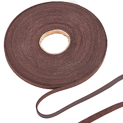 10M Flat Imitation Leather Cord, for Pillow Decor, Coconut Brown, 8x1.6mm, about 10.94 Yards(10m)/Roll(LC-WH0003-08B-02)