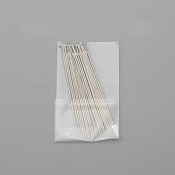 20Pcs Steel Sewing Needles, Big Eye Pointed Needles, for Embroidery, Patchwork, Stainless Steel Color, 70mm(PW-WG85498-03)
