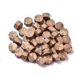 Sealing Wax Particles, for Retro Seal Stamp, Octagon, Dark Goldenrod, 9mm, about 1500pcs/500g(DIY-E033-A09)