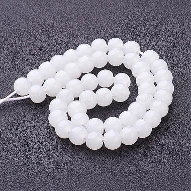 Imitation Jade Glass Beads Strands(GMR6mmC26)-3