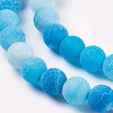 Natural Crackle Agate Beads Strands(G-G055-6mm-2)-3
