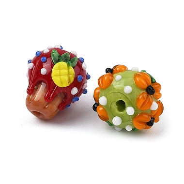 Handmade Lampwork Beads(LA-F001-01)-2