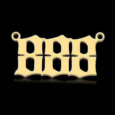Real 18K Gold Plated Number 201 Stainless Steel Pendants