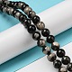 Natural Black Fossil Coral Beads Strands(G-R494-A04-03)-4