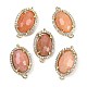 Natural Sunstone Faceted Oval Links(G-B126-07G-10)-1