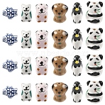 6Pcs 6 Styles Handmade Porcelain Beads, Hand Painted Ceramic Beads, Famille Rose Porcelain, Mixed Color, 11.5~23x10~16x7.5~16mm, Hole: 1.6~2.5mm, 1pc/style(PORC-YW0001-70)