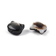 Natural Black Lip Shell Beads, Cat Head, 6x7x4mm, Hole: 0.7mm(SSHEL-N003-147A)