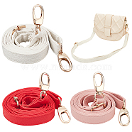 WADORN 3Pcs 3 Colors Imitation Leather Adjustable Bag Straps, with Alloy Swivel Clasp, Mixed Color, 72.5~132cm, 1pc/color(FIND-WR0009-89)