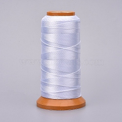 Polyester Threads, for Jewelry Making, White, 0.7mm, about 437.44 yards(400m)/roll(NWIR-G018-E-02)