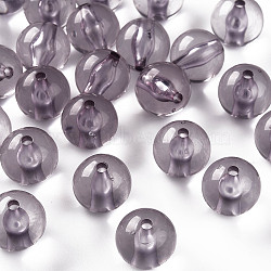 Transparent Acrylic Beads, Round, Lavender, 16x15mm, Hole: 2.8mm(X-MACR-S370-A16mm-769)