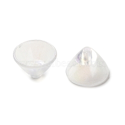 Transparent Apetalous Acrylic Bead Cone, Cone Shape, Clear, 12x17.5mm, Hole: 2mm, about 680pcs/500g(OACR-L013-010)