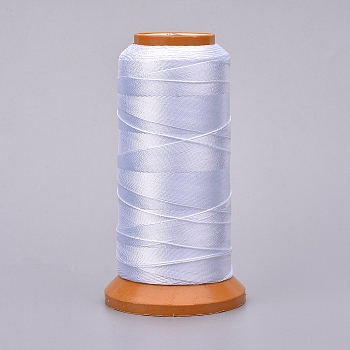 Polyester Threads, for Jewelry Making, White, 0.7mm, about 437.44 yards(400m)/roll