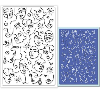 Custom PVC Plastic Clear Stamps, for DIY Scrapbooking, Photo Album Decorative, Cards Making, Body, 160x110x3mm