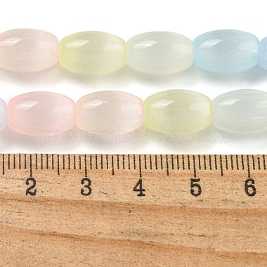 Macaron Color Natural Selenite Beads Strands(G-B102-A01-01)-4