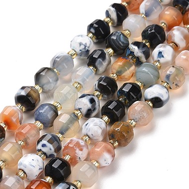 Drum Natural Agate Beads