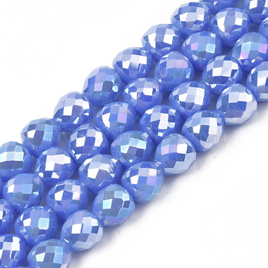 Cornflower Blue Fruit Glass Beads