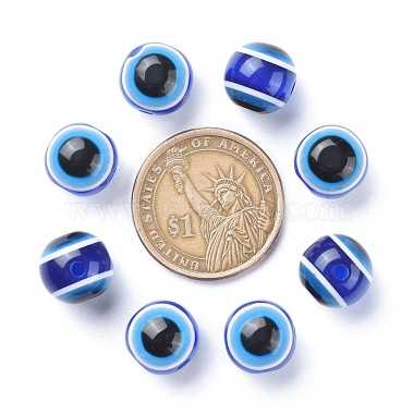 Round Evil Eye Resin Beads(X-RESI-R159-12mm-08)-3