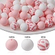 Round Food Grade Eco-Friendly Silicone Focal Beads(SIL-YW0001-14C)-1