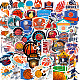 50Pcs Basketball Themed PVC Self-Adhesive Stickers(PW-WG86843-01)-2