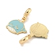 Rack Plating Alloy Enamel Whale European Dangle Charms(FIND-B034-53G-02)-2