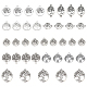 SUNNYCLUE 90Pcs 9 Style Tibetan Style Alloy Pendants(TIBEP-SC0001-97)-1