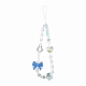 Transparent Acrylic & Plastic Bead Mobile Strap(HJEW-YW00380-02)-1