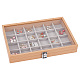 24-Slot Rectangle Wood Pendant Necklace Jewelry Storage Presentation Boxes(CON-WH0095-33A)-1