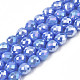 Electroplate Opaque Solid Color Glass Beads Strands(EGLA-N002-26-A03)-1