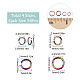 200Pcs 4 Styles Rainbow Color Stainless Steel Open Jump Rings(STAS-SC0003-96)-2