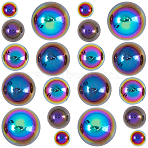 Acrylic Cabochons, AB Color Plated, Half Round, Black, 6~14x3~7mm, 1000pcs/set(MACR-SC0001-05-14)