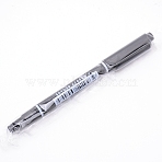 Plastic Double-end Marker Pen, Office & School Supplies, Black, 5-1/4x1/2x3/8 inch(135x14x11mm)(AJEW-WH0152-69)