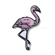 Acrylic Pendants, Double-sided Printed , Flamingo Shape, 51x30x2.5mm, Hole: 2mm(OACR-R271-04A)