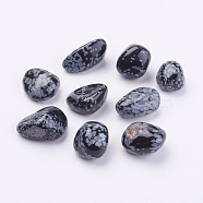 Natural Snowflake Obsidian Beads, Healing Stones, for Energy Balancing Meditation Therapy, Tumbled Stone, No Hole/Undrilled, Nuggets, 16~33x16~25x10~20mm(G-F517-16)