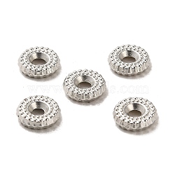 CCB Plastic Beads, Flat Round, Platinum, 7.8x2mm, Hole: 2mm(CCB-A001-13P)