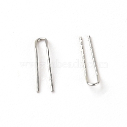 304 Stainless Steel U Shape Fishing Accessories, Stainless Steel Color, 9.5x2x0.3mm(FIND-WH0076-39A-01)