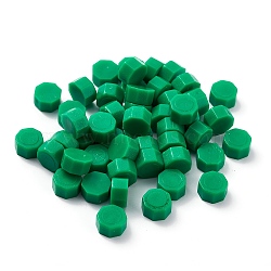 Sealing Wax Particles, for Retro Seal Stamp, Octagon, Sea Green, 0.85x0.85x0.5cm about 1550pcs/500g(DIY-B003-11)