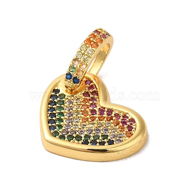 Rack Plating Brass Micro Pave Cubic Zirconia Pendants(X-KK-K377-75G)-2