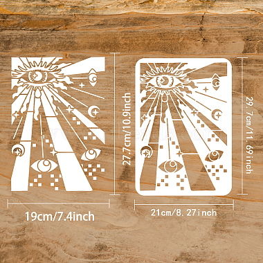 Plastic Drawing Painting Stencils Templates(DIY-WH0396-0169)-2