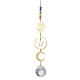 Brass Sun Moon Star Hanging Ornaments(HJEW-JM01950-02)-1