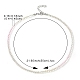 Collier de perles rondes en verre bling pour femme(NJEW-PH01490-01)-5