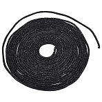 10 Yards PVC Tubular Synthetic Rubber Cord, Hollow Pipe, with Paillette, Black, 5mm, Hole: 1.6mm(RCOR-WH0003-04A)