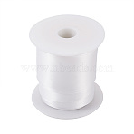 10 Yards Double-Face Polyester Satin Ribbons, White, 1-1/2 inch(38mm)(SRIB-TA0001-15A)