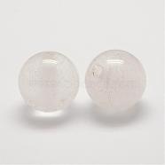 Natural Quartz Crystal Beads, Rock Crystal Beads, Round, 20mm, Hole: 3~4mm(G-N0248-01)