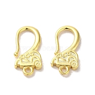 Brass Ear Wire, Earring Hooks, with Loop, Real 24K Gold Plated, 15.5x8x2mm, Hole: 1.2mm, Pin: 0.82mm(FIND-Z039-31G)