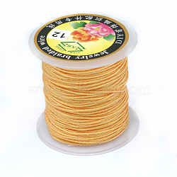 Round Metallic Cord, 3-Ply, PeachPuff, 0.4mm, about 164.04 yards(150m)/roll(MCOR-L001-0.4mm-23)