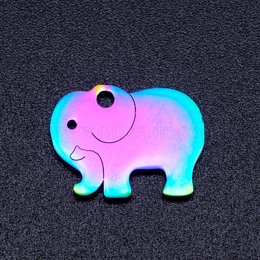Multi-color Elephant Stainless Steel Charms