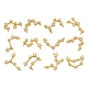 12Pcs 12 Style Brass Micro Clear Cubic Zirconia Pendants(ZIRC-LS0001-02G)-2