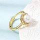 einstellbare messing micro pave zirkonia fingerringe(CU-CBABA66-06G)-2