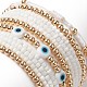 7 pcs 7 ensemble de bracelets extensibles en perles de verre et perles de verre de style mauvais œil pour femme(BJEW-JB09249-02)-3