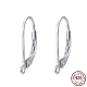 925 Sterling Silver Hoop Earrings(X-STER-P032-06S)-1